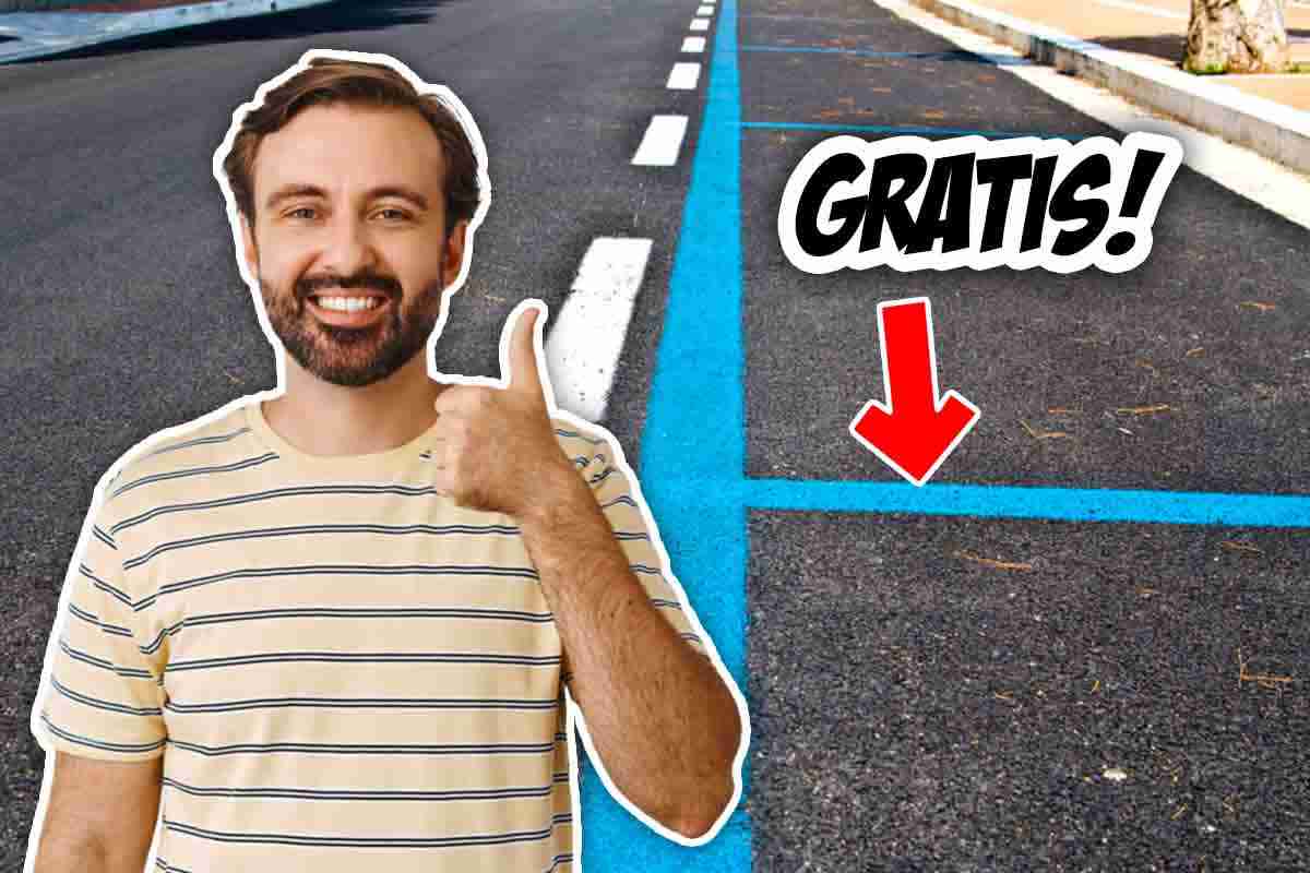 Parcheggio strisce blu gratis