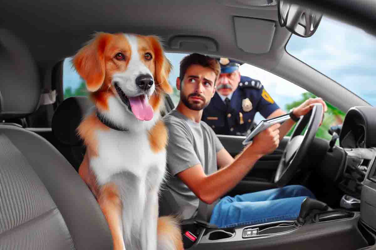 sanzioni per comportamento errato con animale in auto